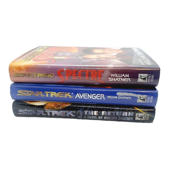 True First Edition Star Trek William Shatner Trilogy Books Return Spectre Avenge - Picture 11 of 12